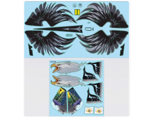 Xfly-Model F-15 Oregon National Guard Twin 40mm EDF Jet Decal Set 